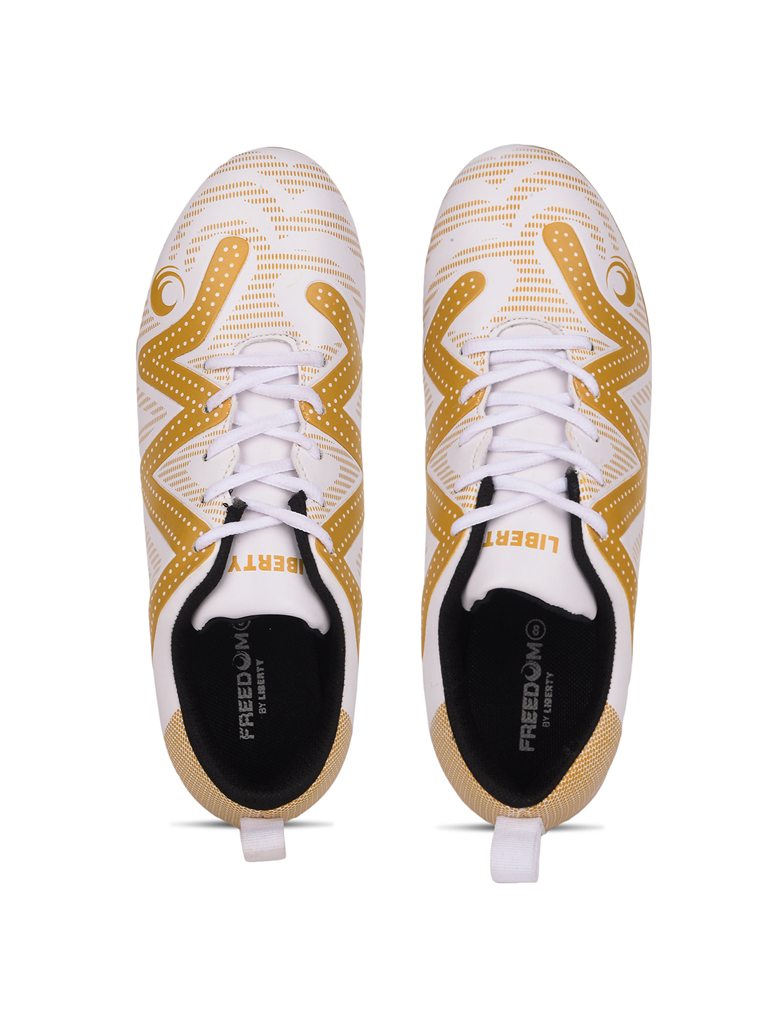 Liberty FREEDOM Sports Lacing Football Shoes For Men DRIBBLER01 By Liberty - Golden (9)