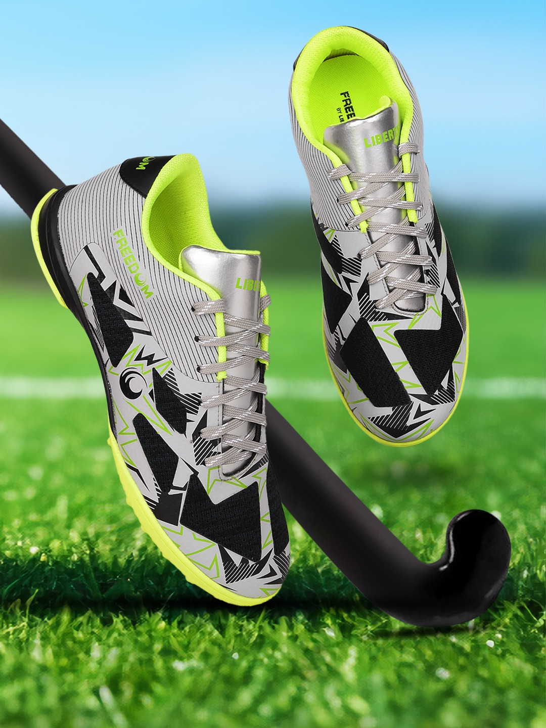 Liberty FREEDOM Sports Lacing Turf Football Shoes For Men TURFKING01 By Liberty - P.Green