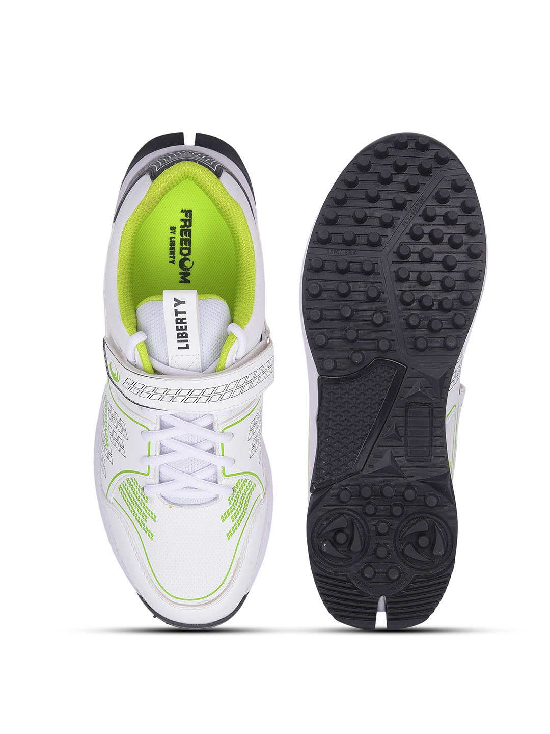 Liberty FREEDOM Sports Non Lacing Cricket Shoes For Men CRICSTAR2V By Liberty - Green (6)