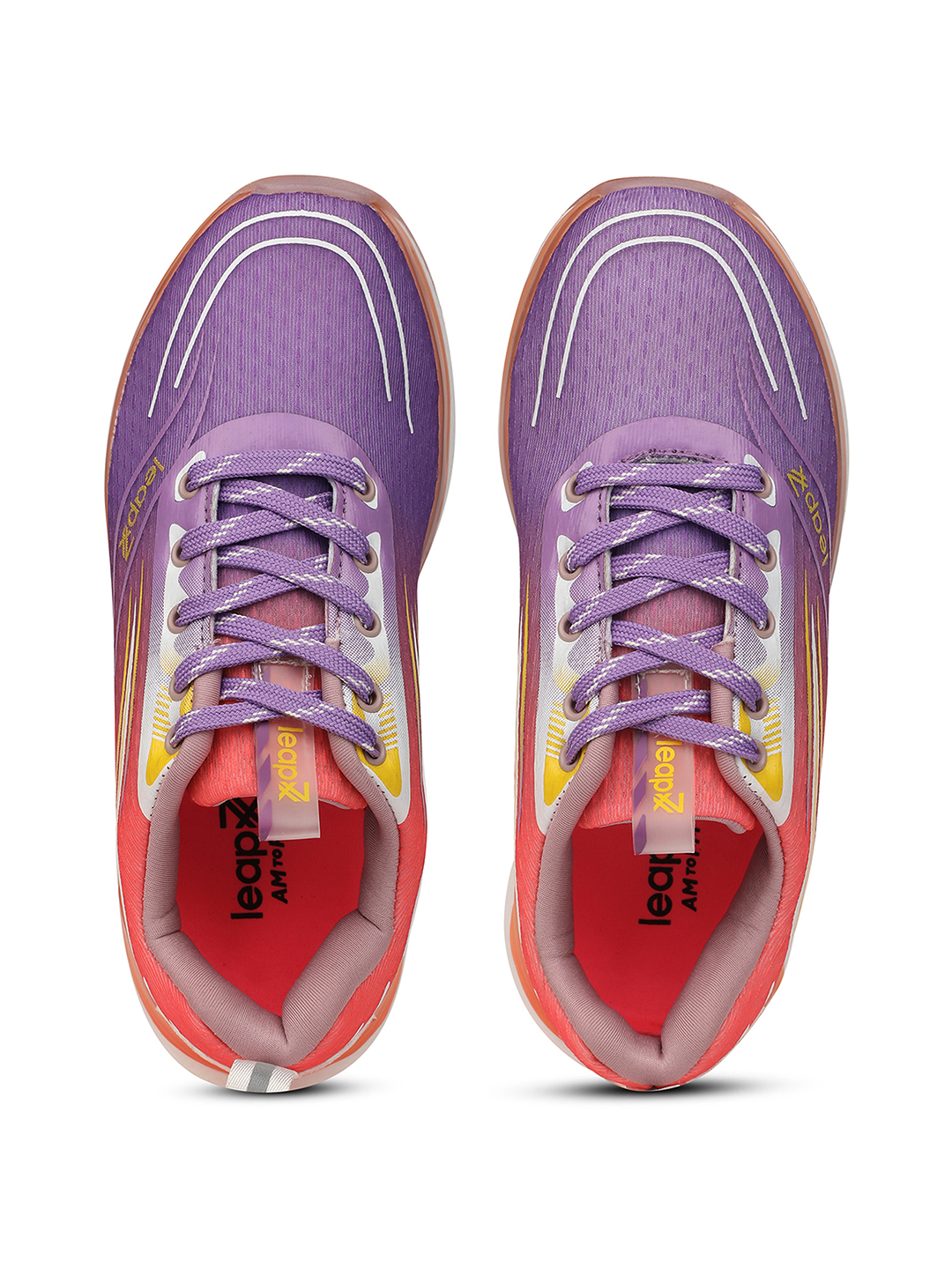 Liberty Liberty Leap7x BUTTERFLY Sports Lacing Running Shoes & Walking Shoes For Women - Orange (8)