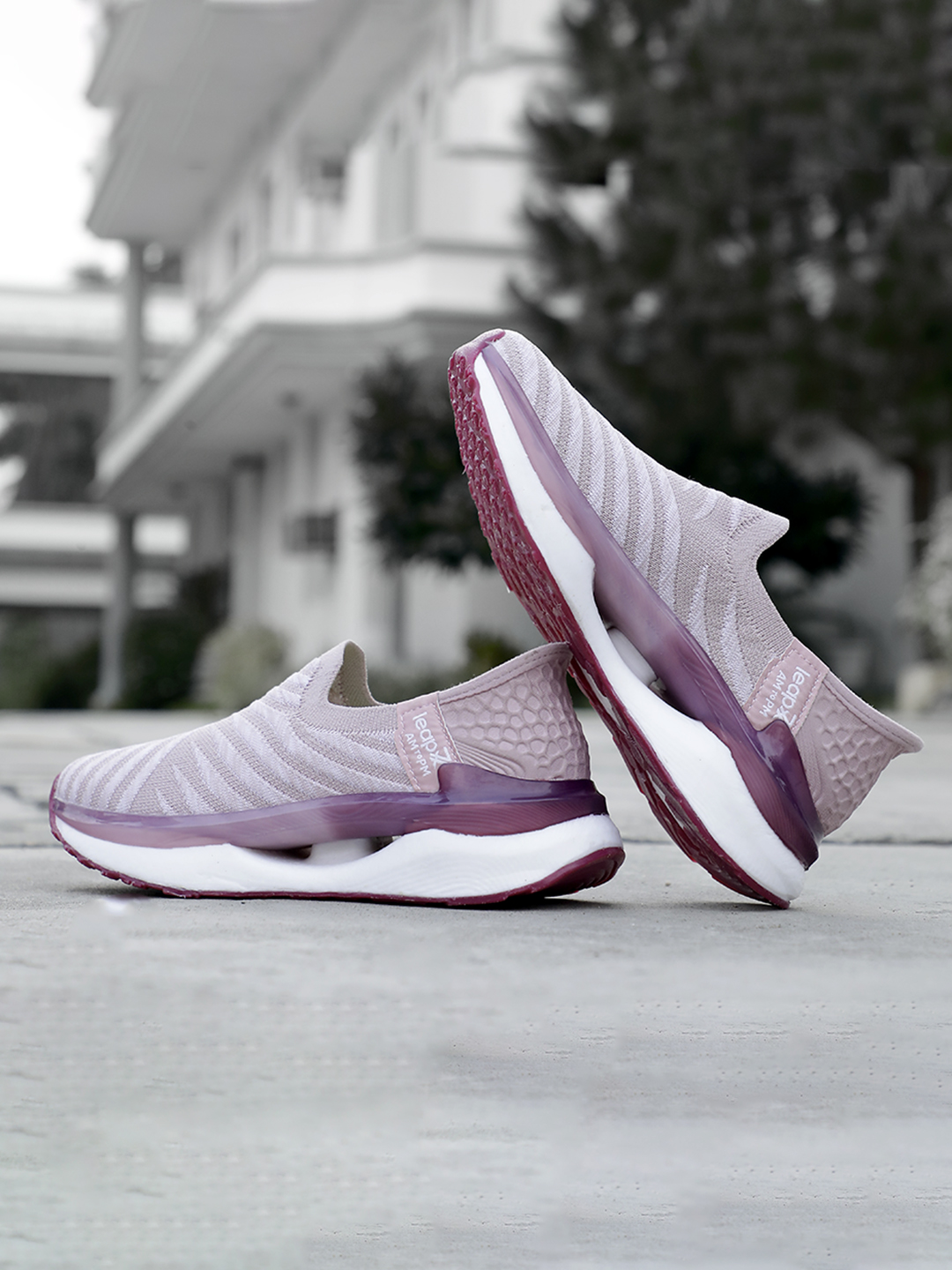 Liberty Leap7x CHELSY-2 Sports Non Lacing Running Shoes & Walking Shoes For Women - Peach