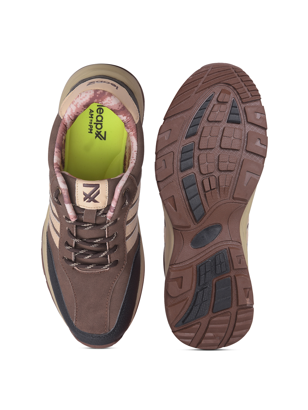 Liberty Liberty Leap7x COLUMBIA6E Sports Lacing Running Shoes & Walking Shoes For Men - Brown (6)