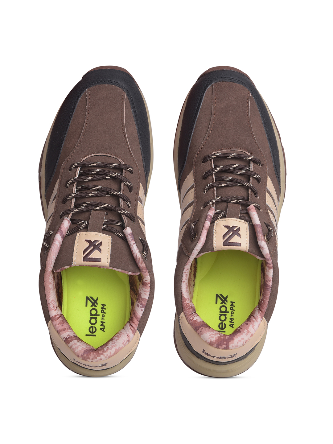 Liberty Liberty Leap7x COLUMBIA6E Sports Lacing Running Shoes & Walking Shoes For Men - Brown (9)