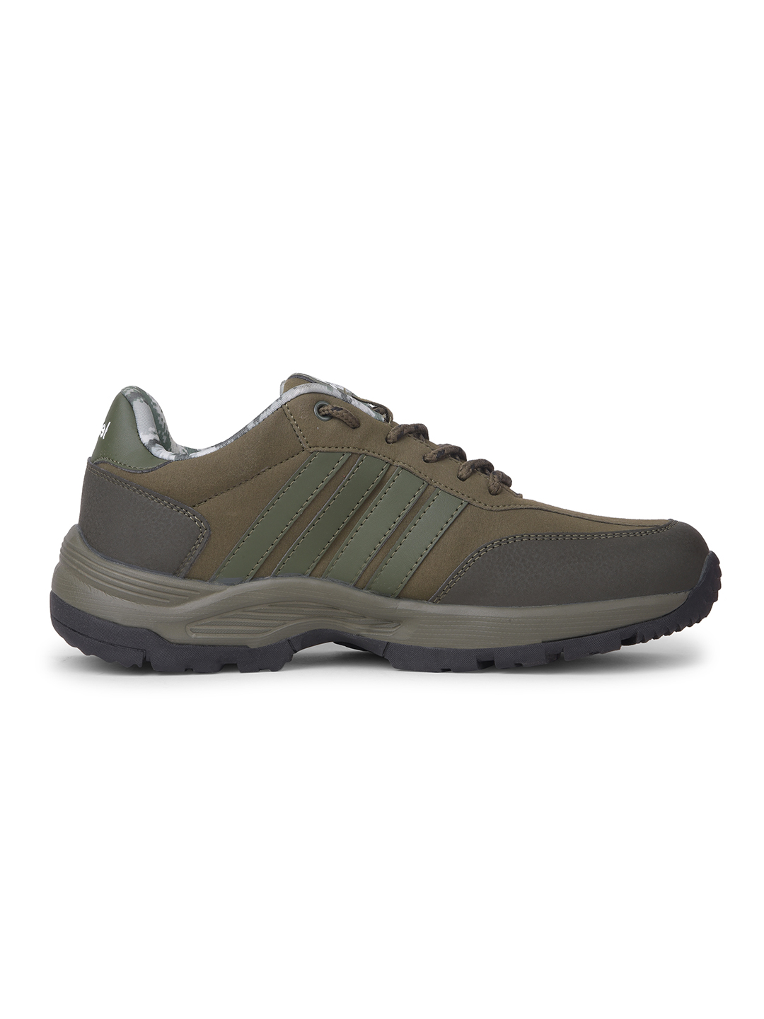 Liberty Liberty Leap7x COLUMBIA6E Sports Lacing Running Shoes & Walking Shoes For Men - Olive Green (3)