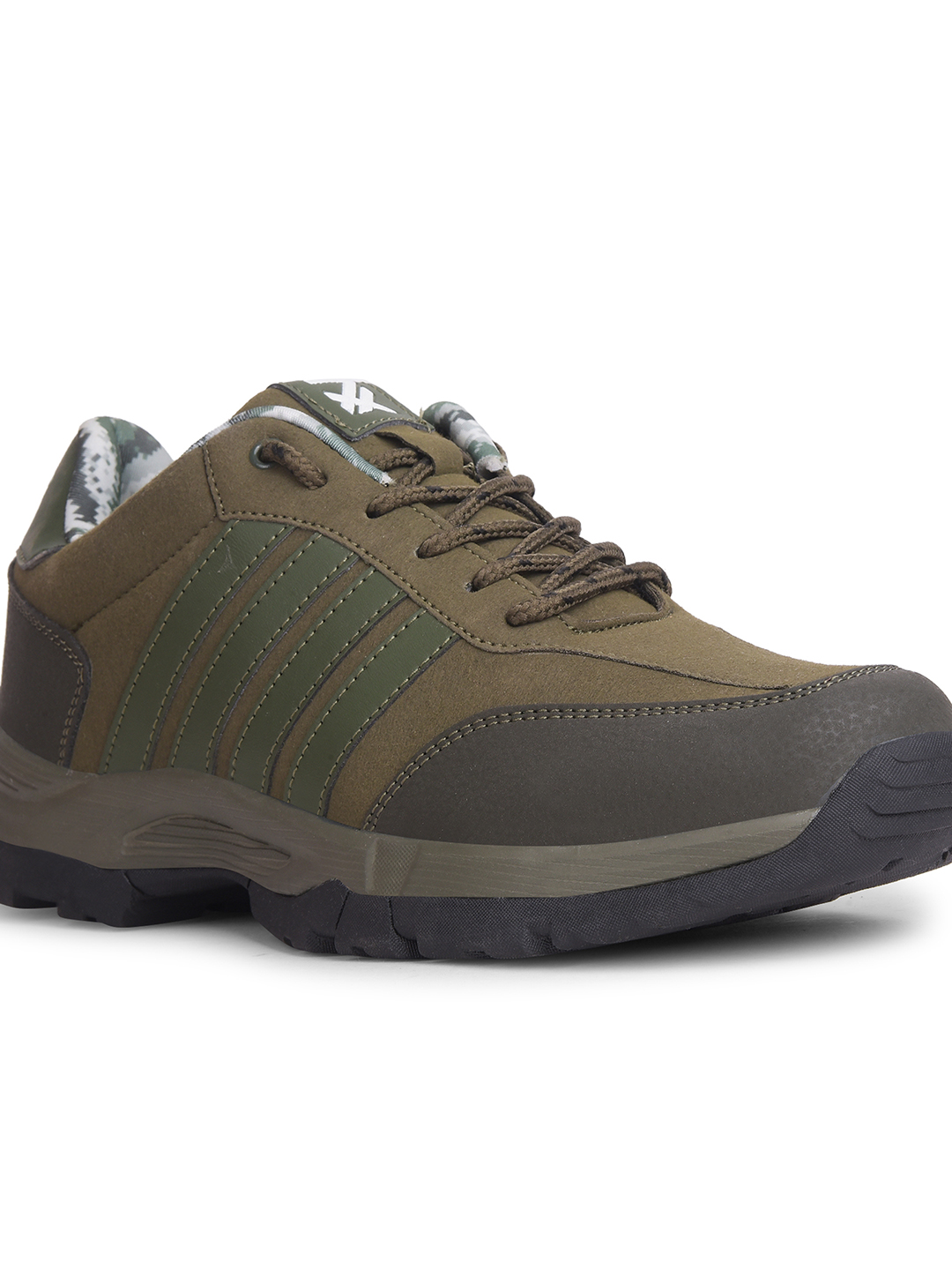 Liberty Liberty Leap7x COLUMBIA6E Sports Lacing Running Shoes & Walking Shoes For Men - Olive Green (4)