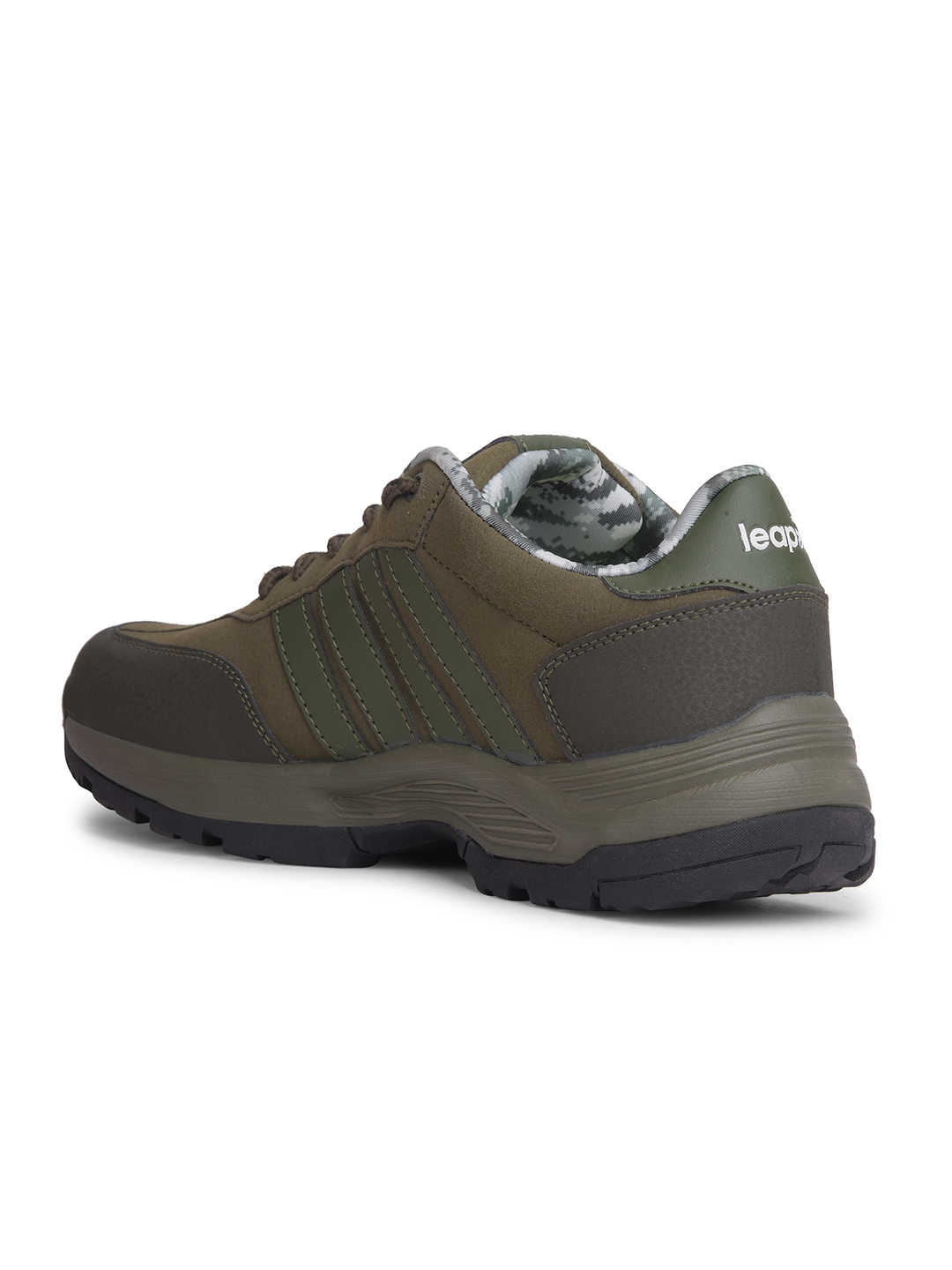 Liberty Liberty Leap7x COLUMBIA6E Sports Lacing Running Shoes & Walking Shoes For Men - Olive Green (5)