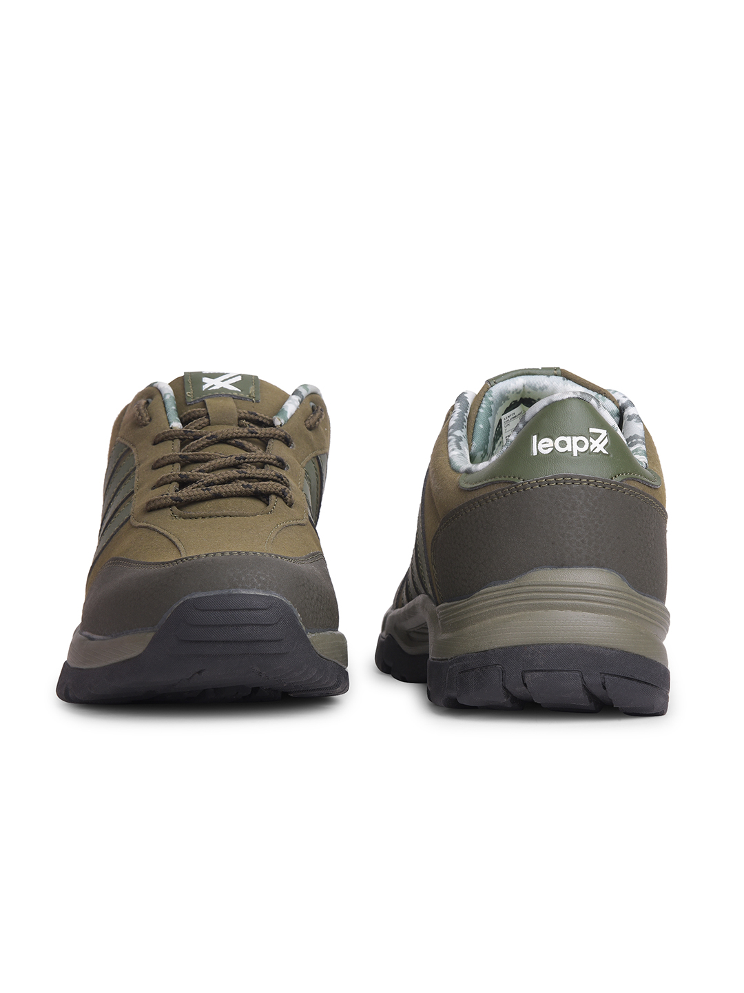 Liberty Liberty Leap7x COLUMBIA6E Sports Lacing Running Shoes & Walking Shoes For Men - Olive Green (8)