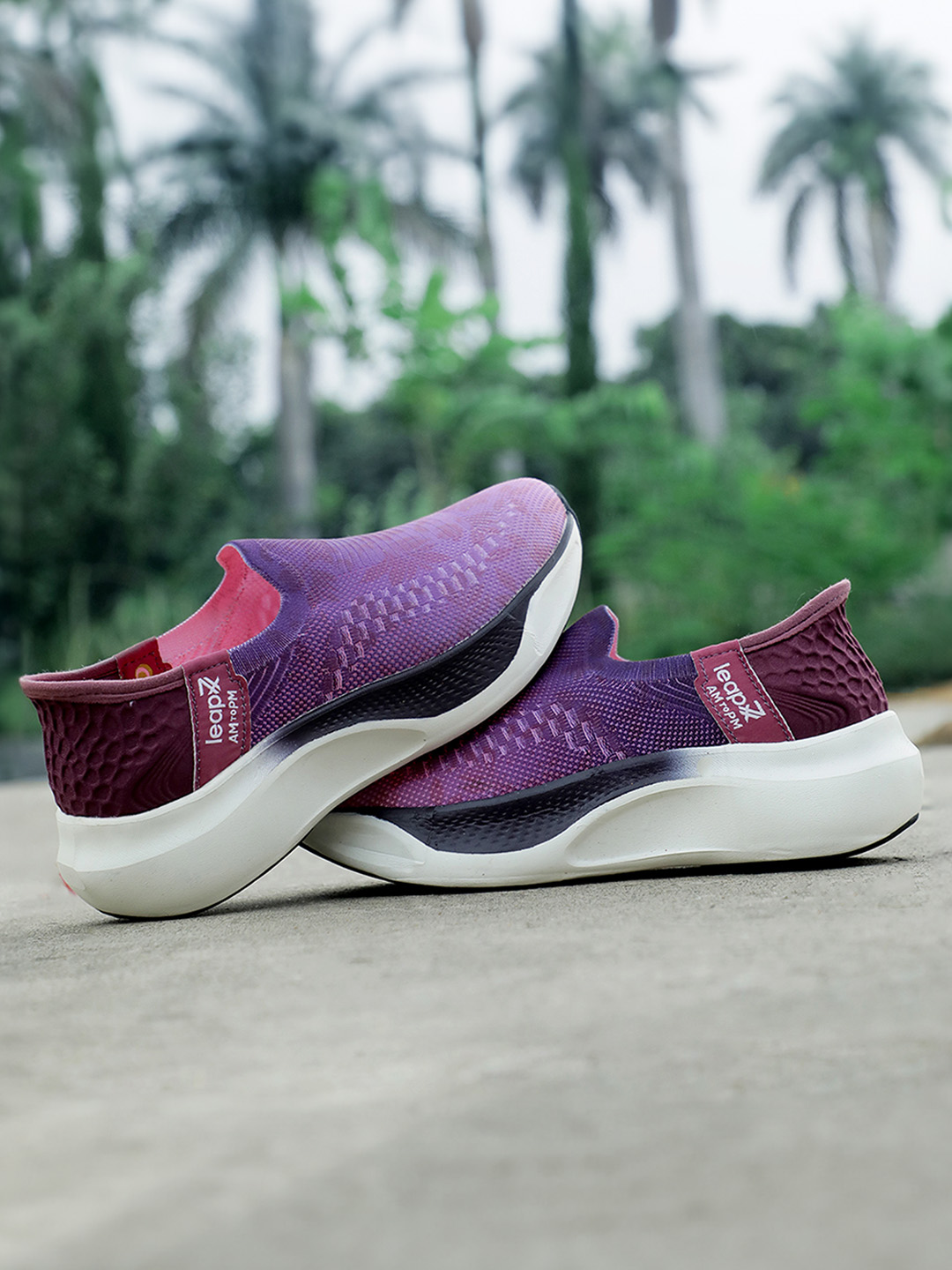 Liberty Liberty Leap7x EAZYGO-5L Sports Non Lacing Running Shoes & Walking Shoes For Women - Purple