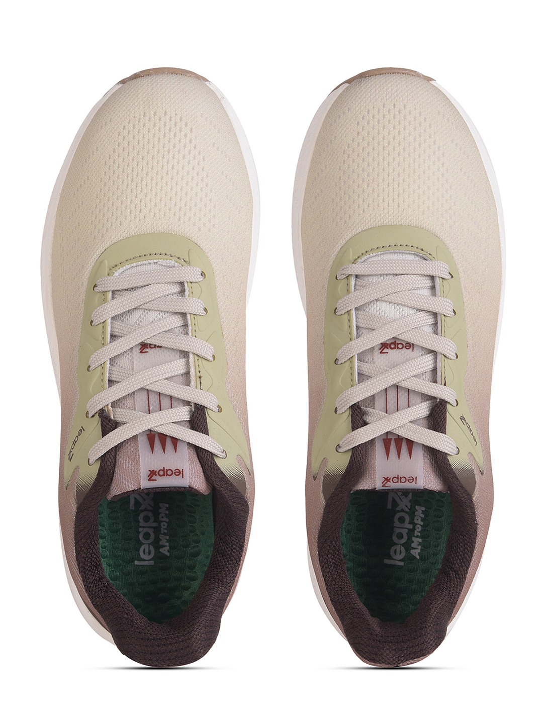 Liberty Liberty Leap7x EVERSTAR1E Sports Lacing Running Shoes & Walking Shoes For Men - Beige (8)
