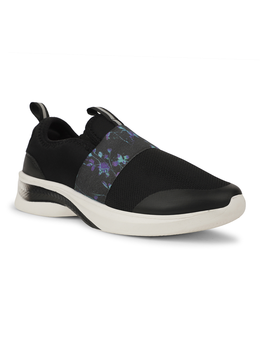 Liberty Liberty Leap7x FLOWRIA Sports Non Lacing Running Shoes & Walking Shoes For Women - Black (1)