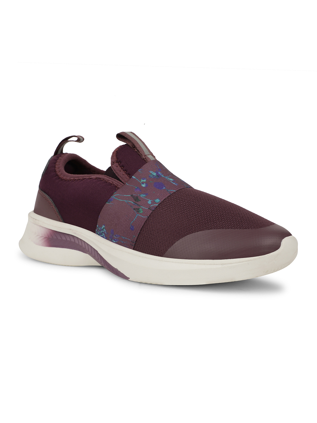 Liberty Leap7x FLOWRIA Sports Non Lacing Running Shoes & Walking Shoes For Women - Purple