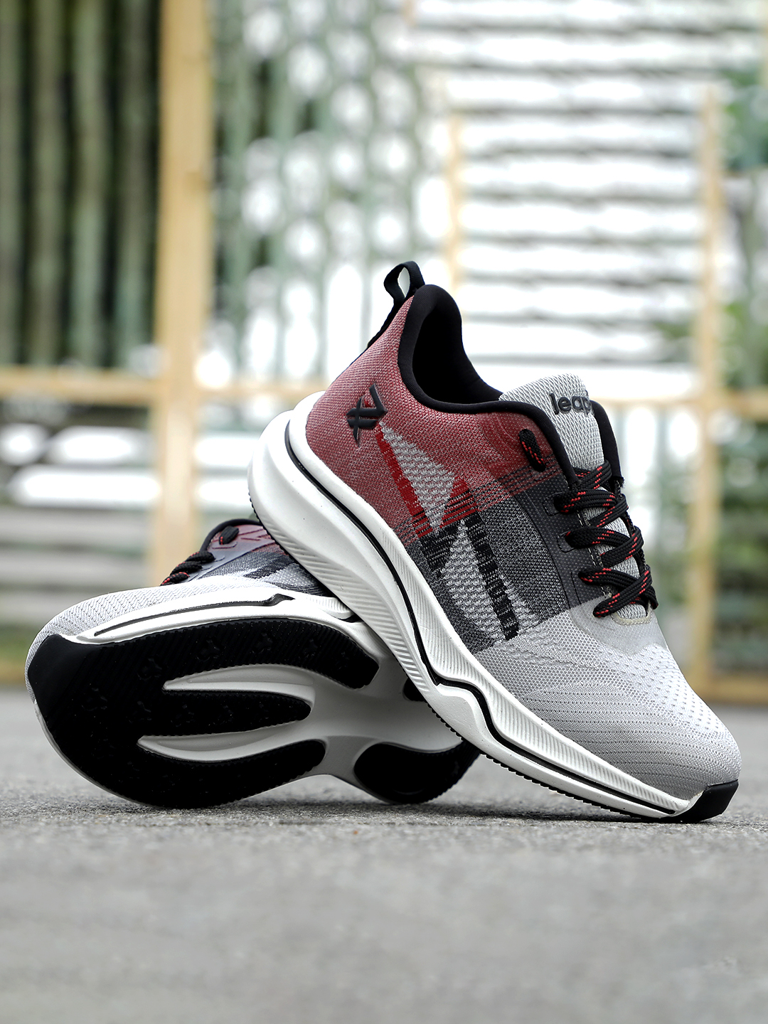 Liberty Liberty Leap7x GHD-22 Sports Lacing Running Shoes & Walking Shoes For Men - Maroon