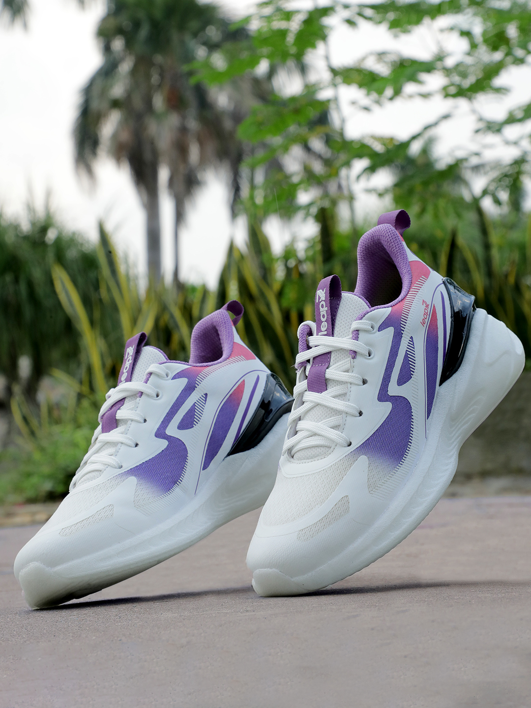 Liberty Leap7x HUNKES-1E Sports Lacing Running Shoes & Walking Shoes For Men - Purple