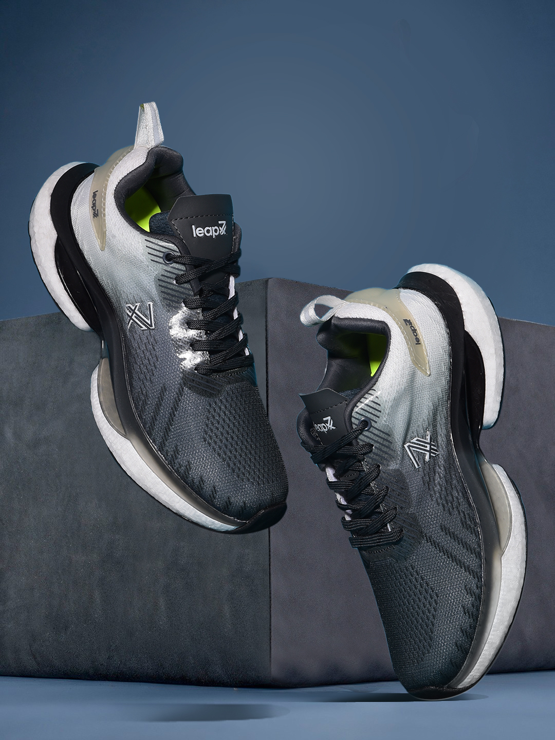 Liberty Liberty Leap7x JIMCER-1 Sports Lacing Running Shoes & Walking Shoes For Men - Grey (1)