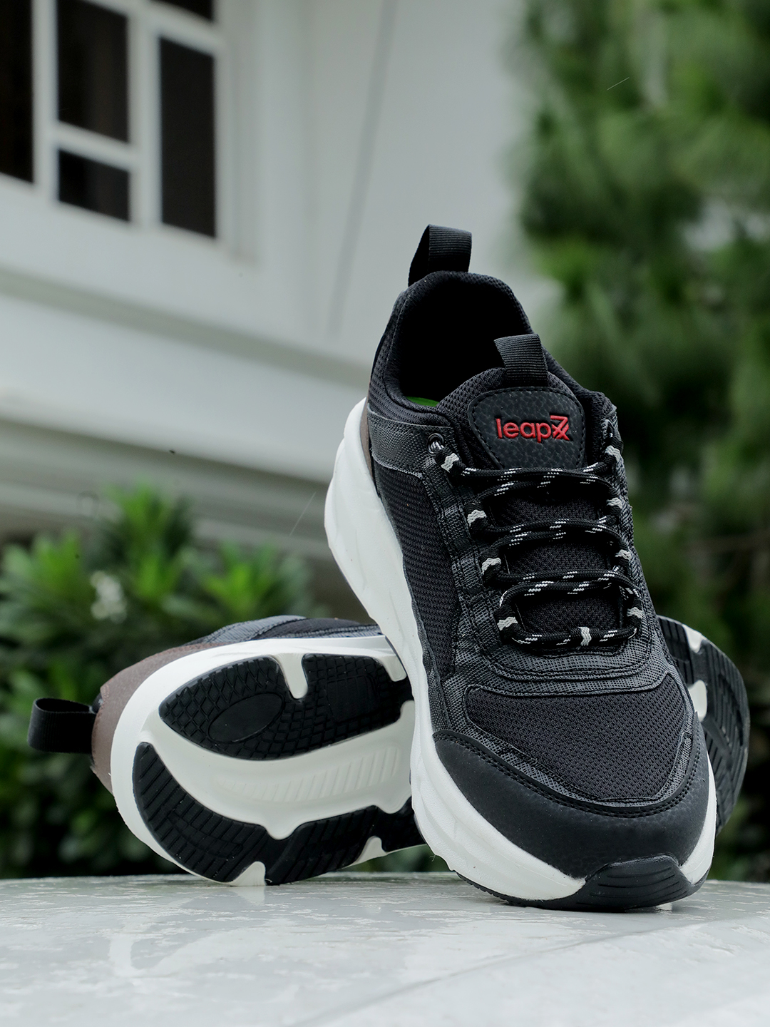 Liberty Leap7x MOUNT-E Sports Lacing Running Shoes & Walking Shoes For Men - Black