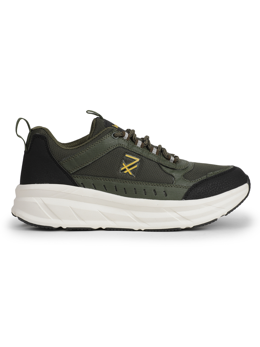 Liberty Liberty Leap7x MOUNT-E Sports Lacing Running Shoes & Walking Shoes For Men - Olive Green (4)