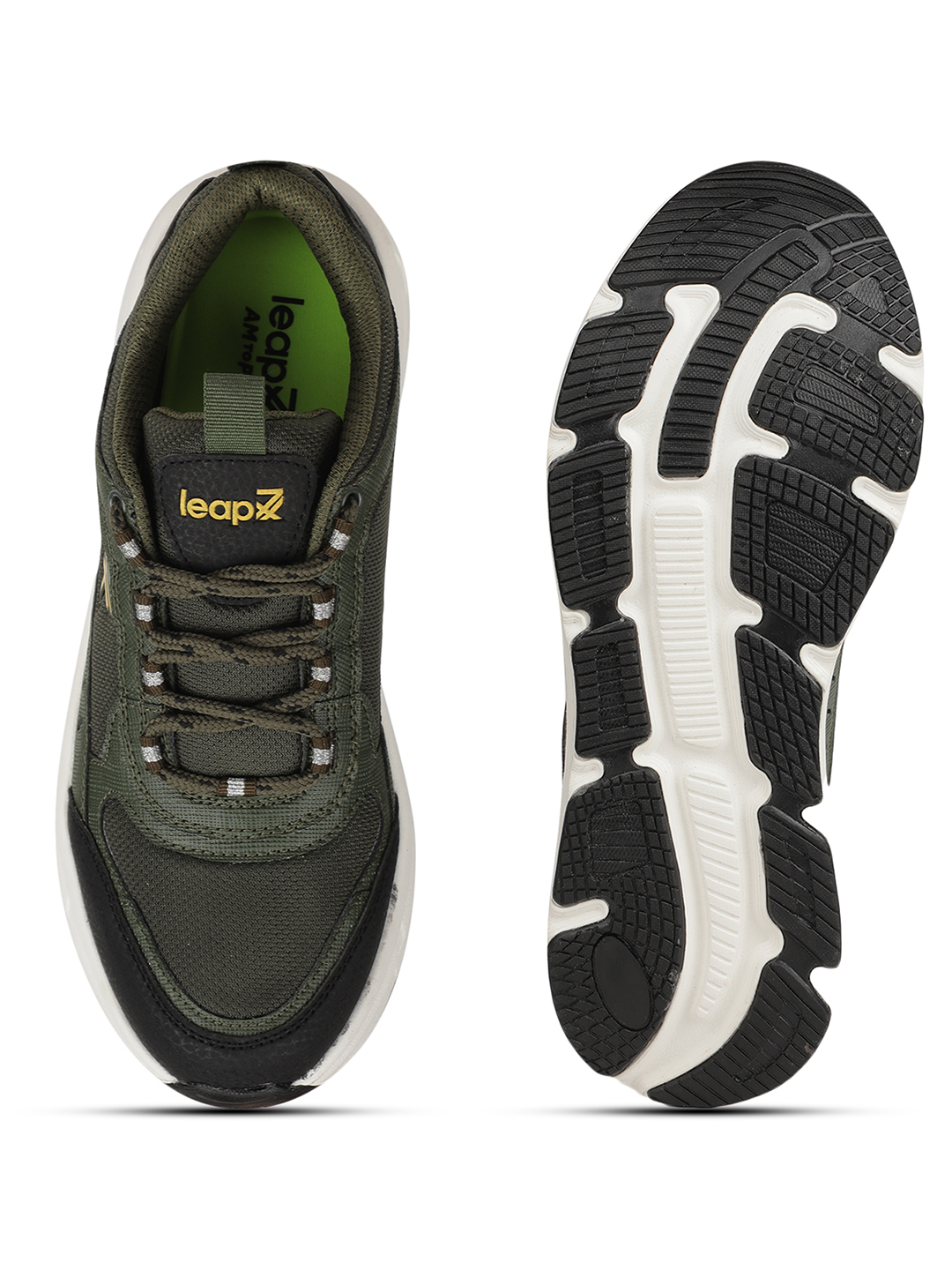 Liberty Liberty Leap7x MOUNT-E Sports Lacing Running Shoes & Walking Shoes For Men - Olive Green (7)