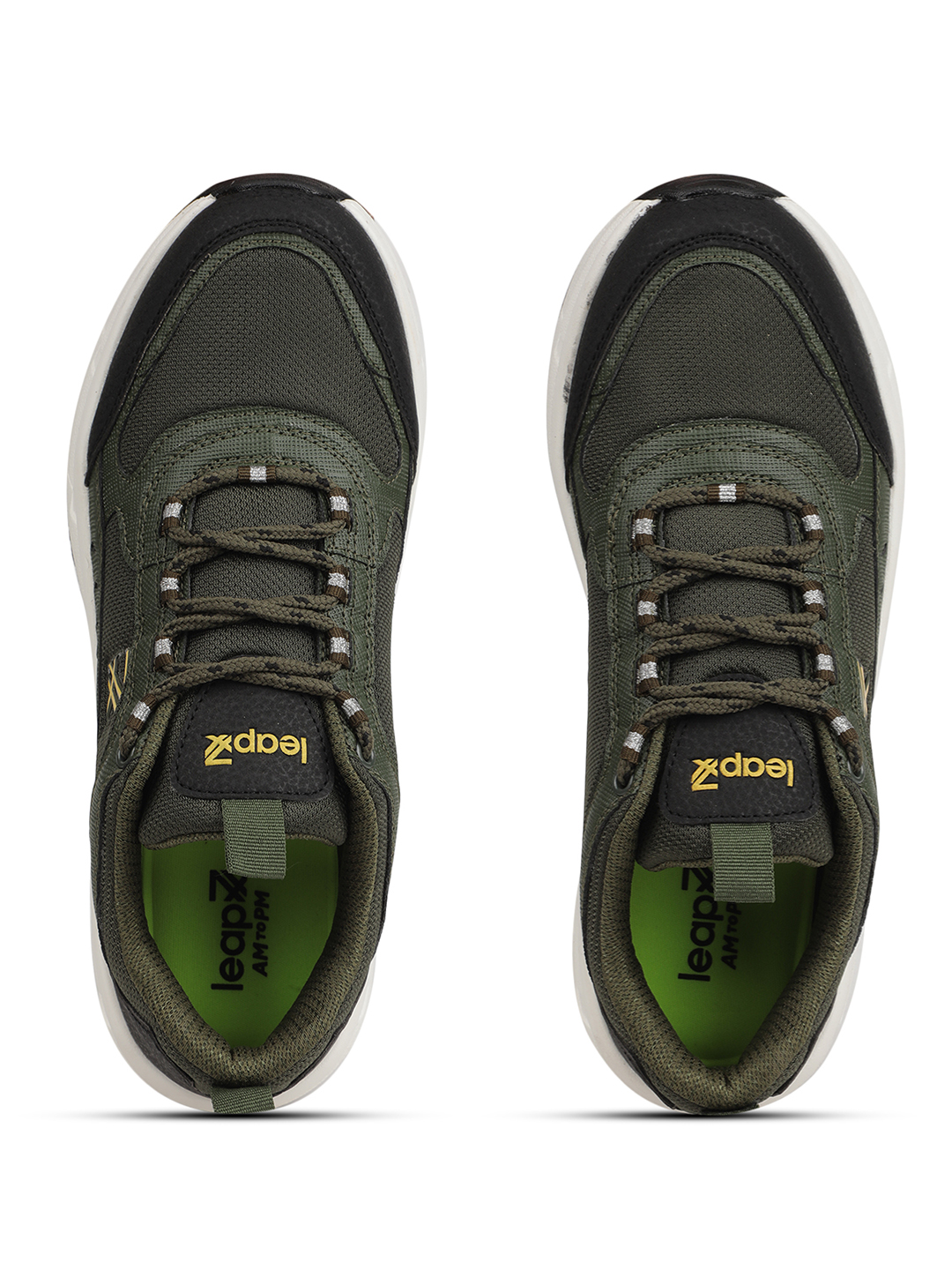 Liberty Liberty Leap7x MOUNT-E Sports Lacing Running Shoes & Walking Shoes For Men - Olive Green (2)