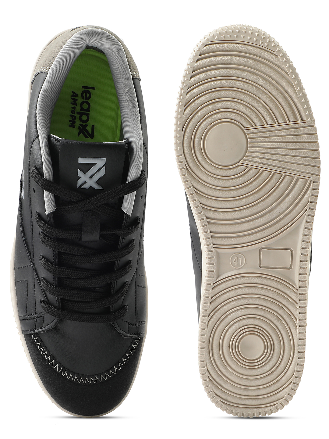 Liberty Liberty Leap7x NEXTER-1E Sports Lacing Running Shoes & Walking Shoes For Men - Black (7)