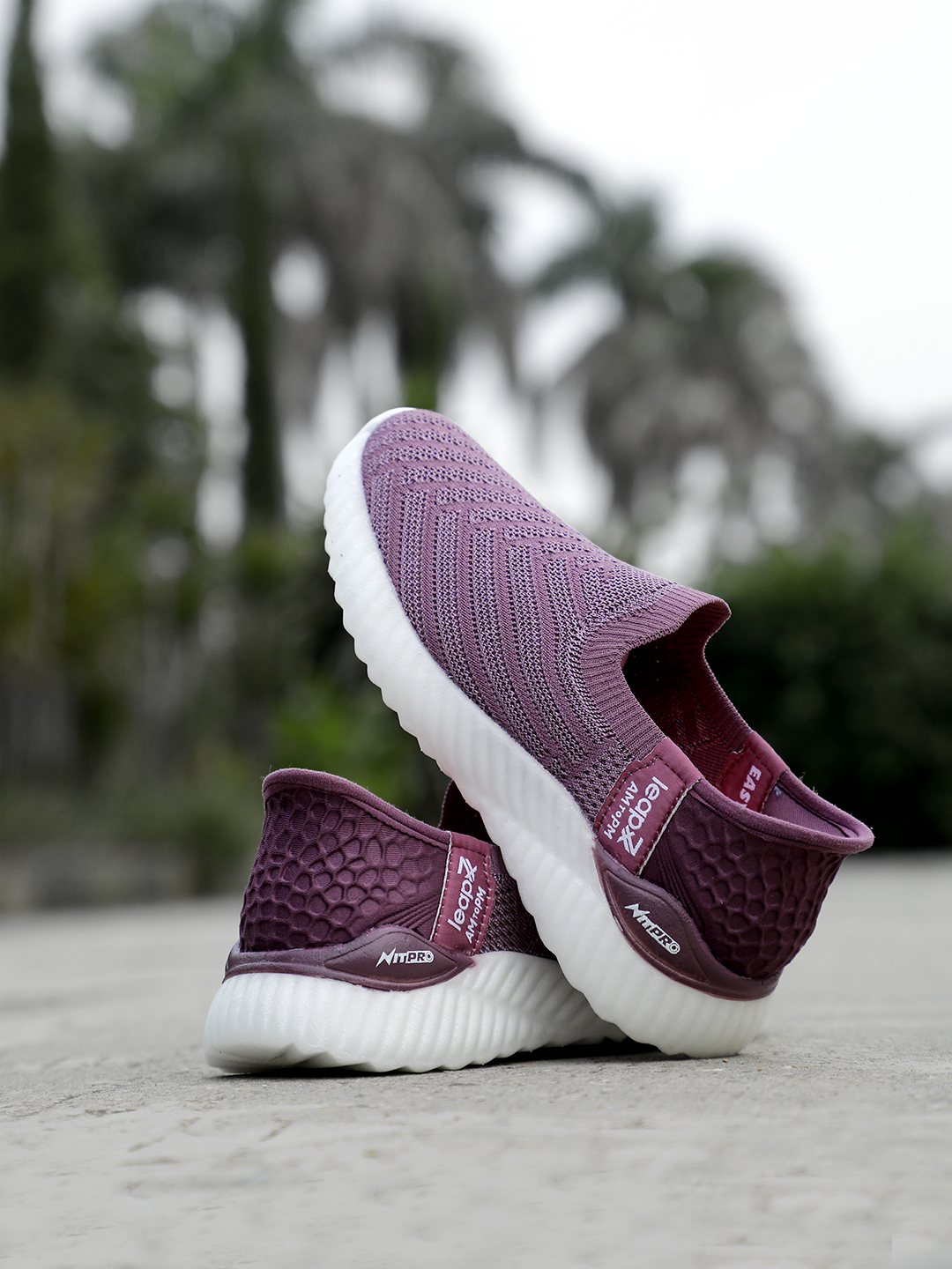 Liberty Liberty Leap7x NITRUN-L5 Sports Non Lacing Running Shoes & Walking Shoes For Women - Purple (3)