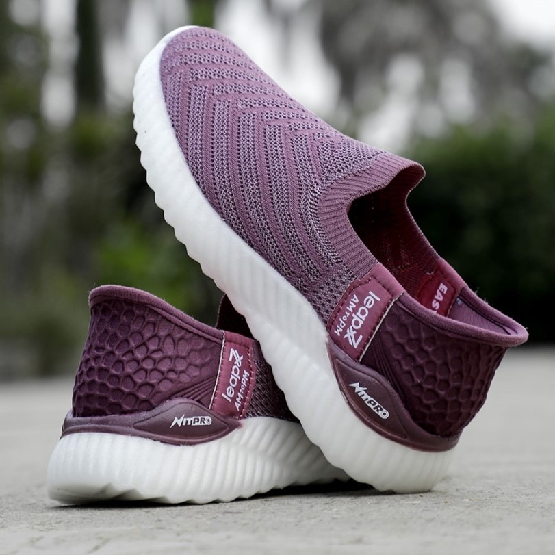 Liberty Leap7x NITRUN-L5 Sports Non Lacing Running Shoes & Walking Shoes For Women - Purple