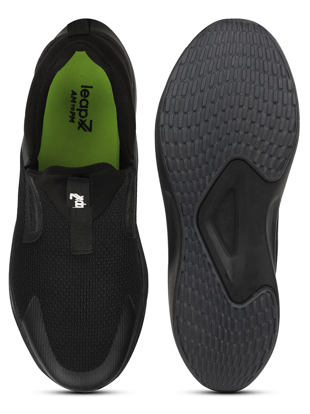 Liberty Liberty Leap7x REACTIVE-2 Sports Non Lacing Running Shoes & Walking Shoes For Men - Black (8)