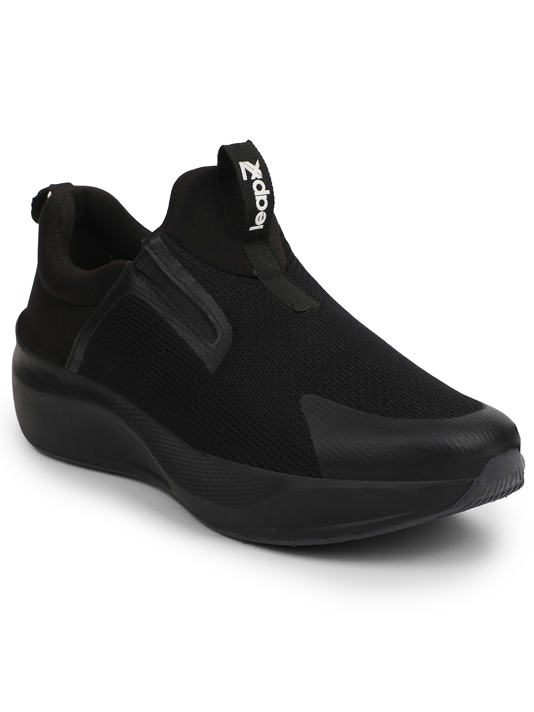Liberty Liberty Leap7x REACTIVE-2 Sports Non Lacing Running Shoes & Walking Shoes For Men - Black