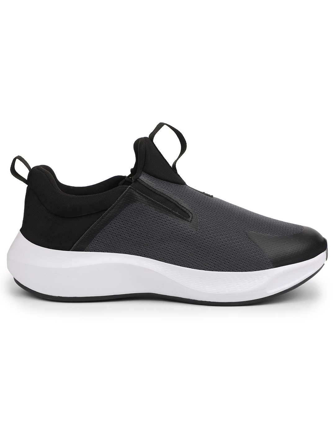 Liberty Liberty Leap7x REACTIVE-2 Sports Non Lacing Running Shoes & Walking Shoes For Men - Dark Grey (3)