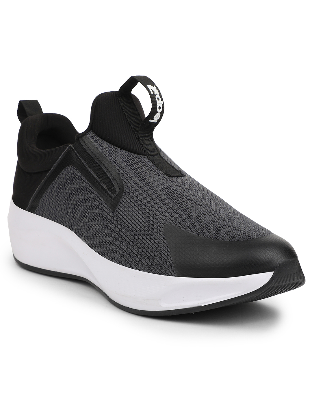 Liberty Liberty Leap7x REACTIVE-2 Sports Non Lacing Running Shoes & Walking Shoes For Men - Dark Grey