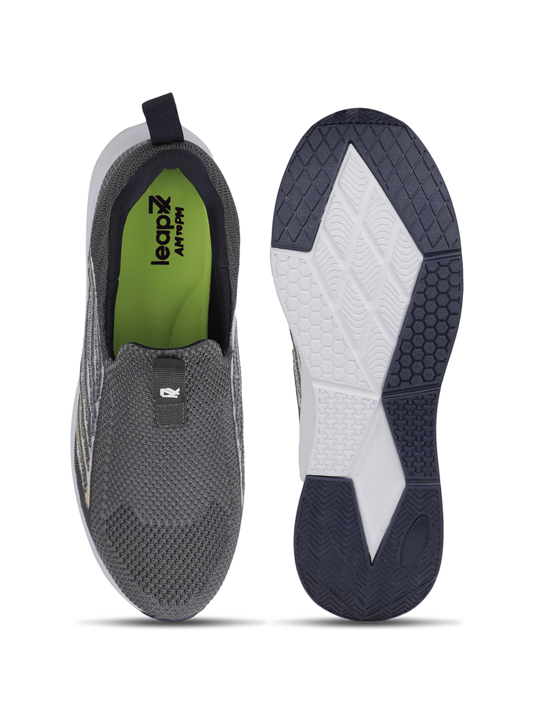 Liberty Liberty Leap7x ROBIN-E Sports Non Lacing Running Shoes & Walking Shoes For Men - Light Grey (7)