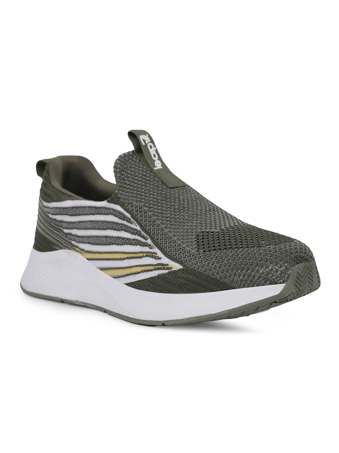 Liberty Leap7x ROBIN-E Sports Non Lacing Running Shoes & Walking Shoes For Men - Olive Green
