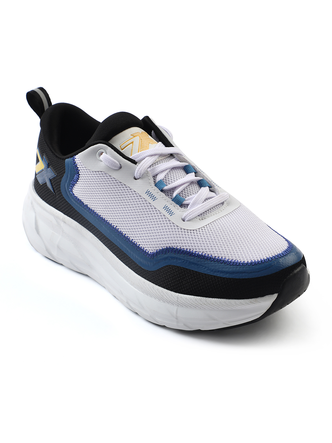 Liberty Liberty Leap7x ROBUST-3E Sports Lacing Running Shoes & Walking Shoes For Men - White (3)