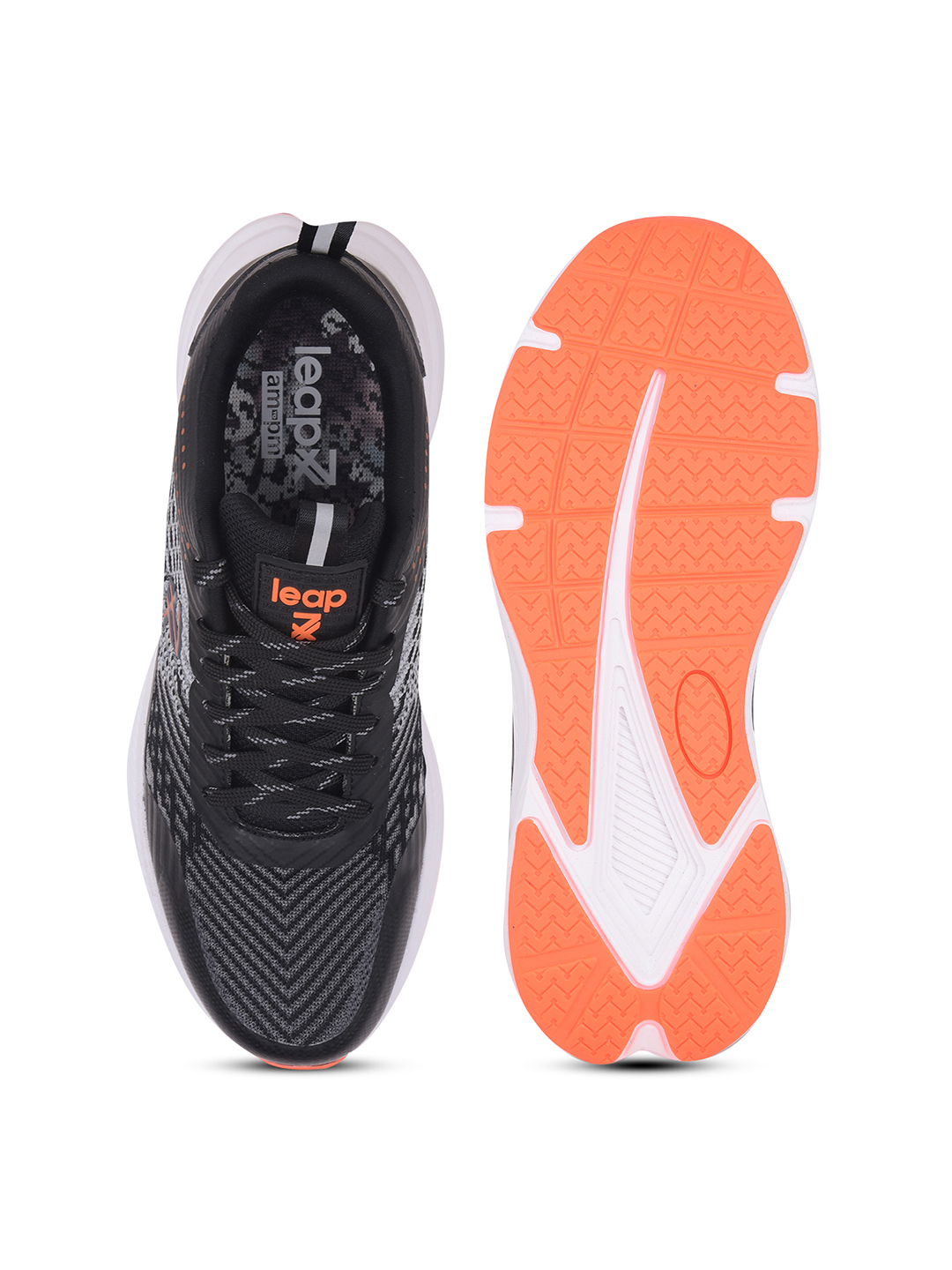 Liberty Liberty Leap7x ROMANIA Sports Lacing Running Shoes & Walking Shoes For Men - Black (5)