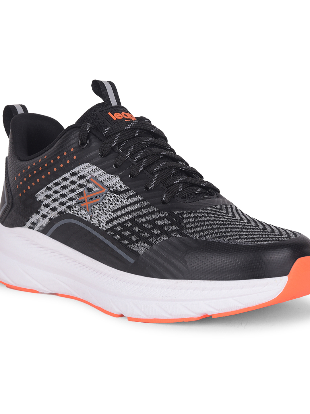 Liberty Liberty Leap7x ROMANIA Sports Lacing Running Shoes & Walking Shoes For Men - Black (2)