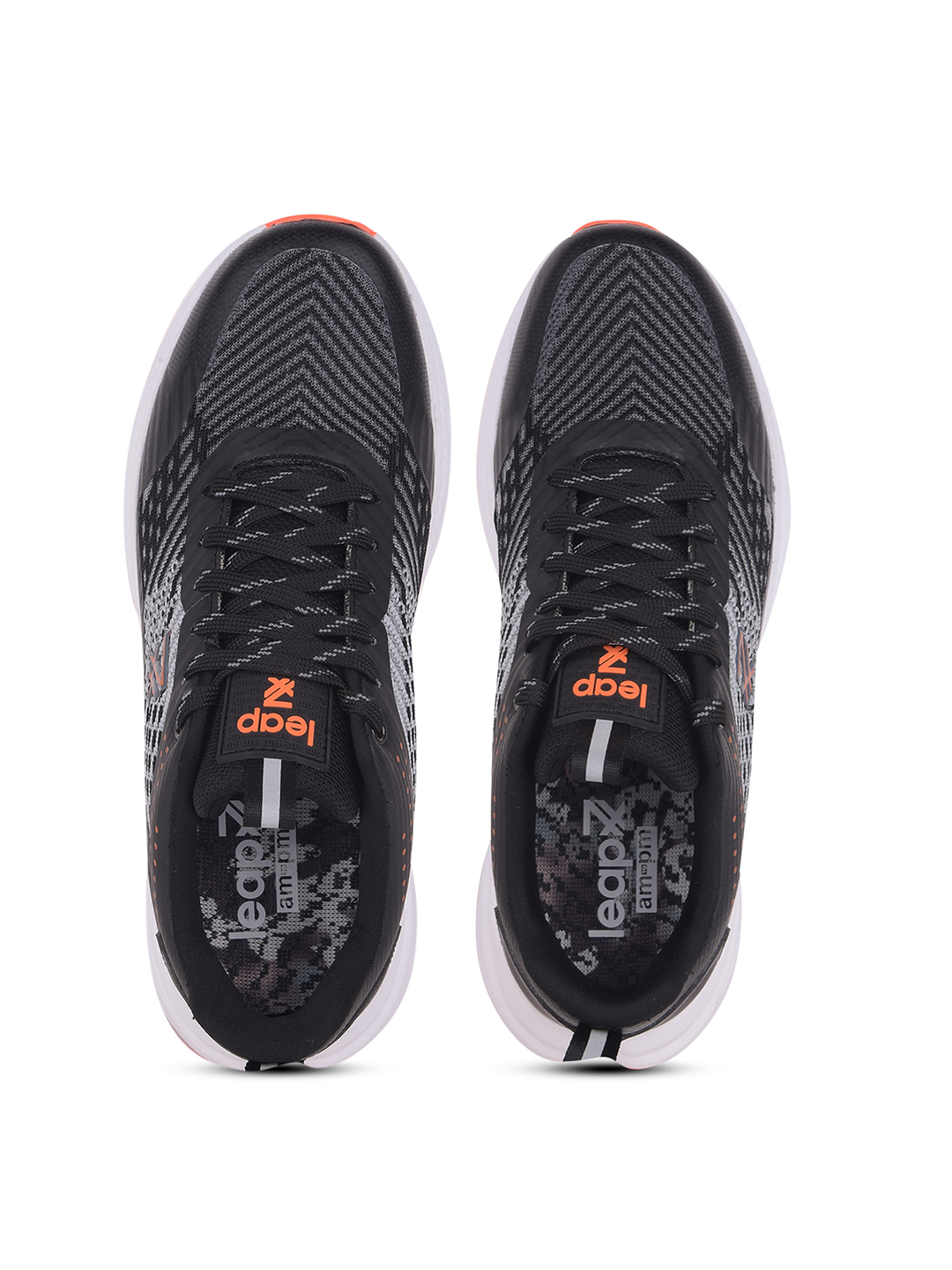 Liberty Liberty Leap7x ROMANIA Sports Lacing Running Shoes & Walking Shoes For Men - Black (4)