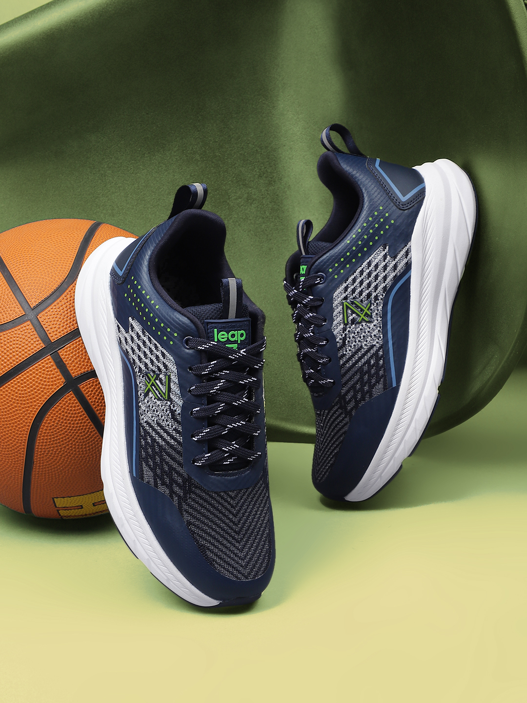Liberty Liberty Leap7x ROMANIA Sports Lacing Running Shoes & Walking Shoes For Men - Navy Blue (2)