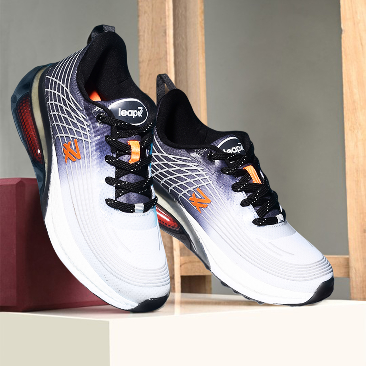 Liberty Leap7x RW-21 Sports Lacing Running Shoes & Walking Shoes For Men - Grey
