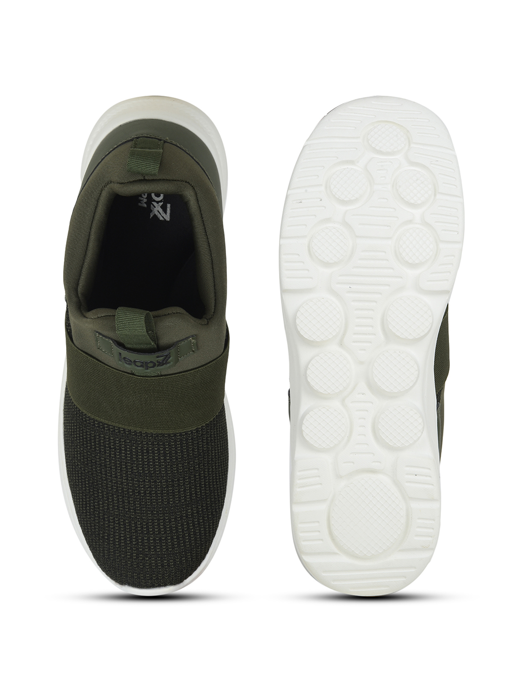 Liberty Liberty Leap7x SENTINO Sports Non Lacing Running Shoes & Walking Shoes For Men - Olive Green (8)