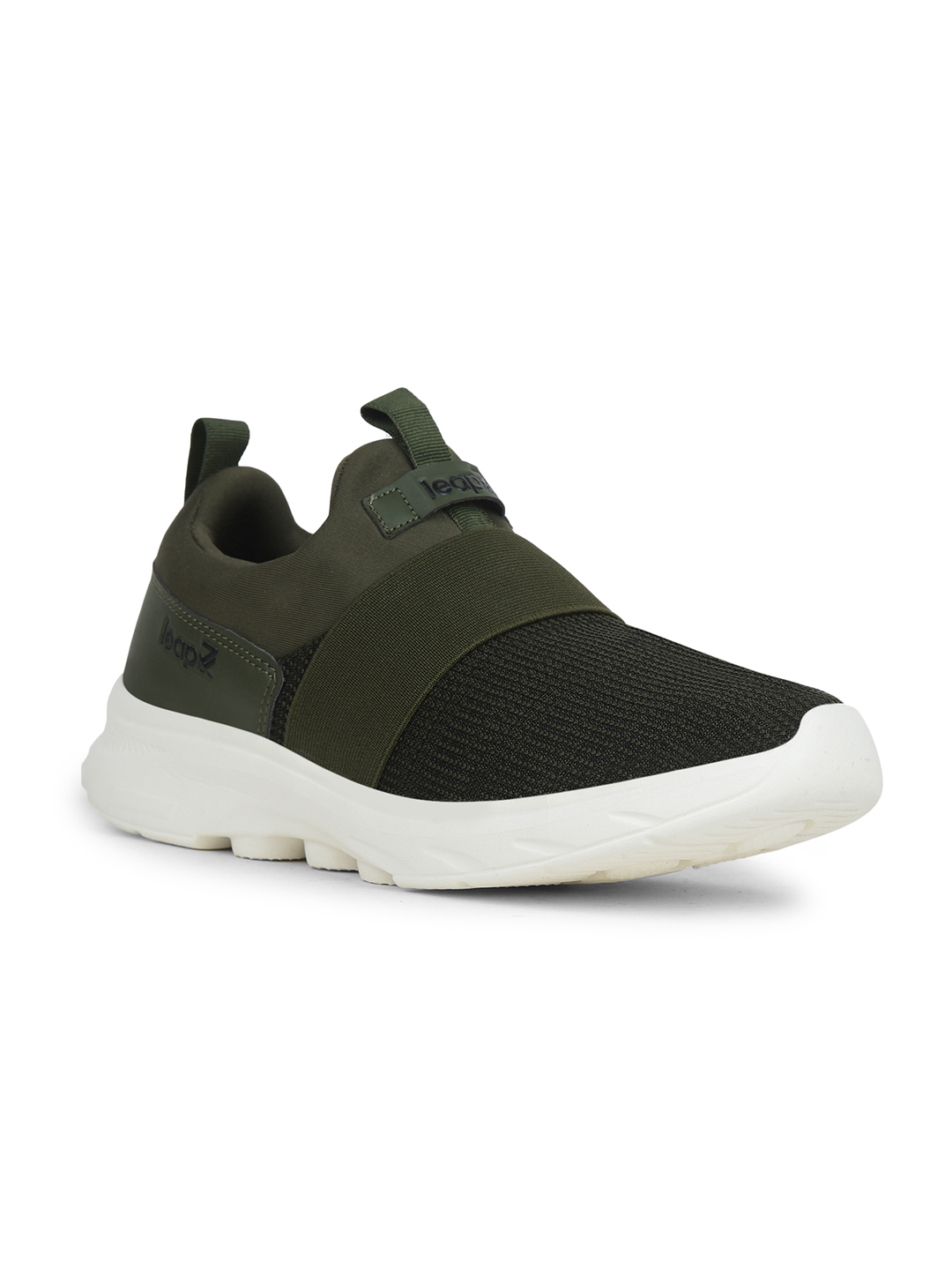 Liberty Leap7x SENTINO Sports Non Lacing Running Shoes & Walking Shoes For Men - Olive Green