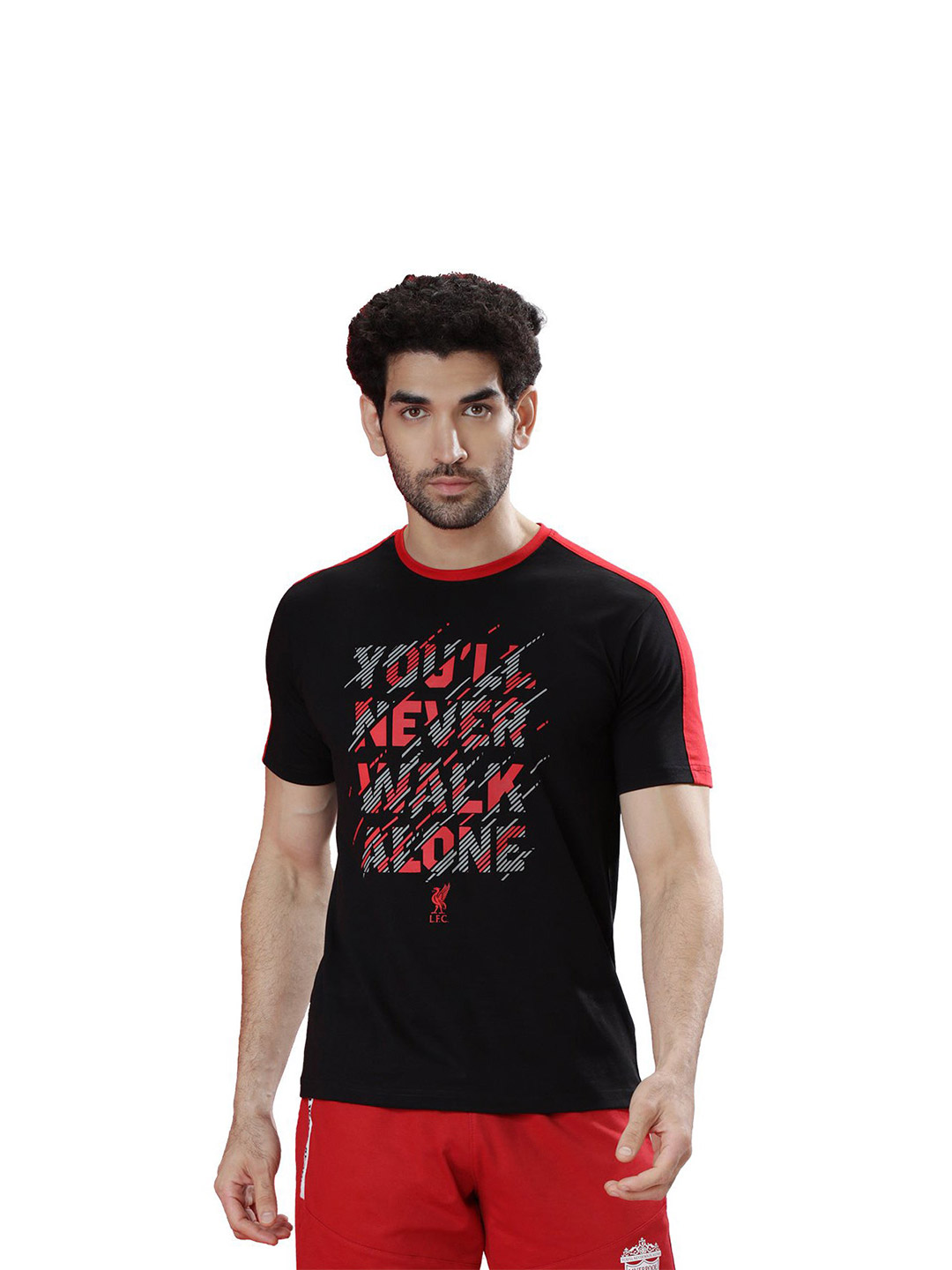 Liverpool F.C. Liverpool FC Never Walk Alone Regualr Fit Round Neck T-Shirt (1)