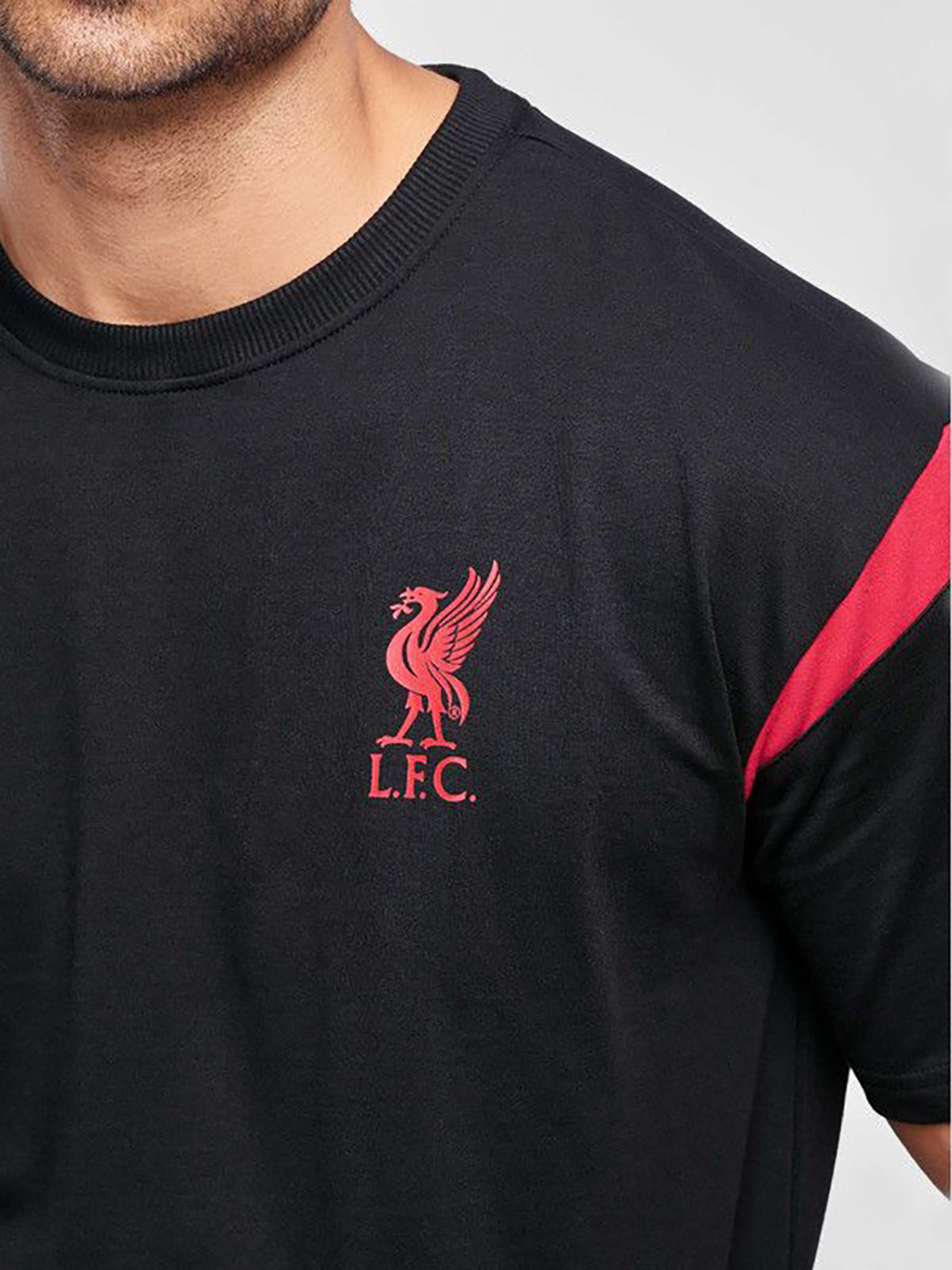 Liverpool F.C. Men Black and Red Printed Co-ord Sets (4)