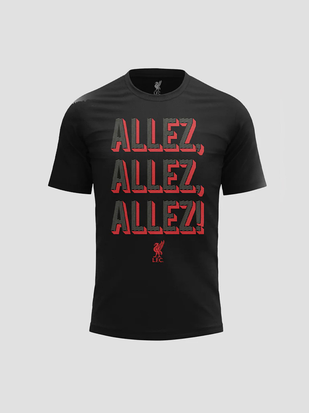 Men Black and Red Typography Printed Half Sleeves Round Neck Cotton T-Shirt