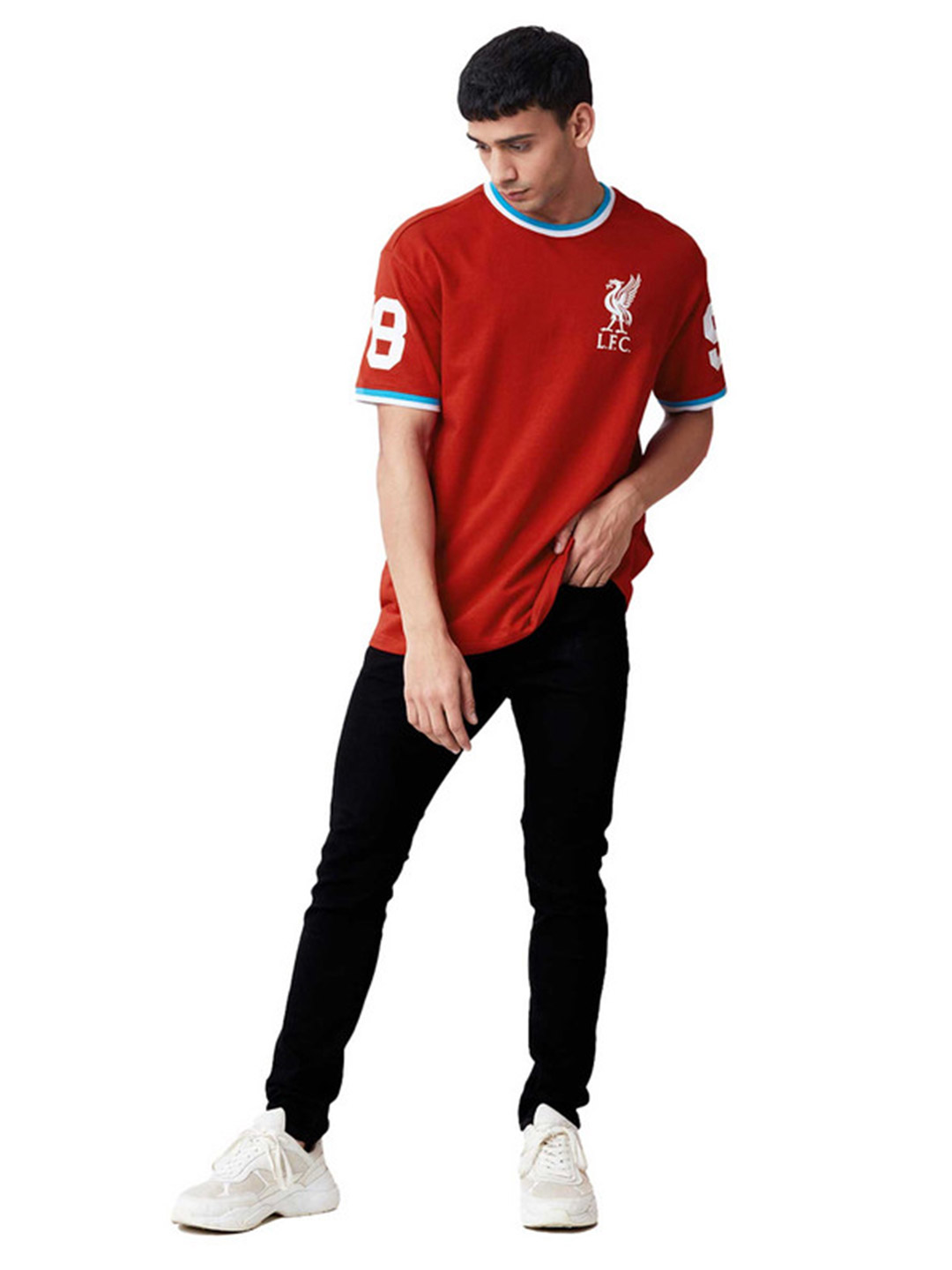 Liverpool F.C. Men Red Printed Round Neck Oversized T-Shirt (3)