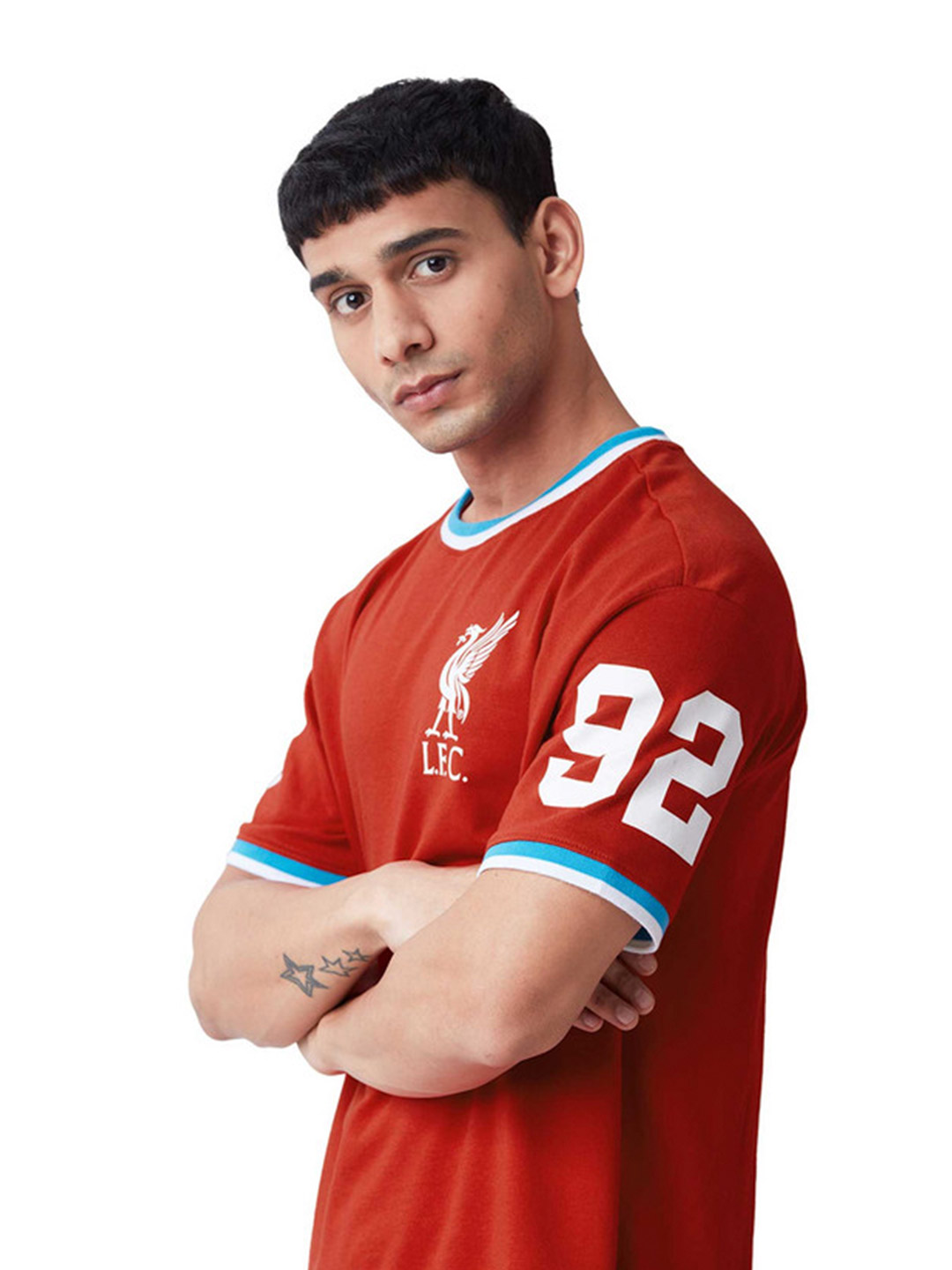 Liverpool F.C. Men Red Printed Round Neck Oversized T-Shirt (1)