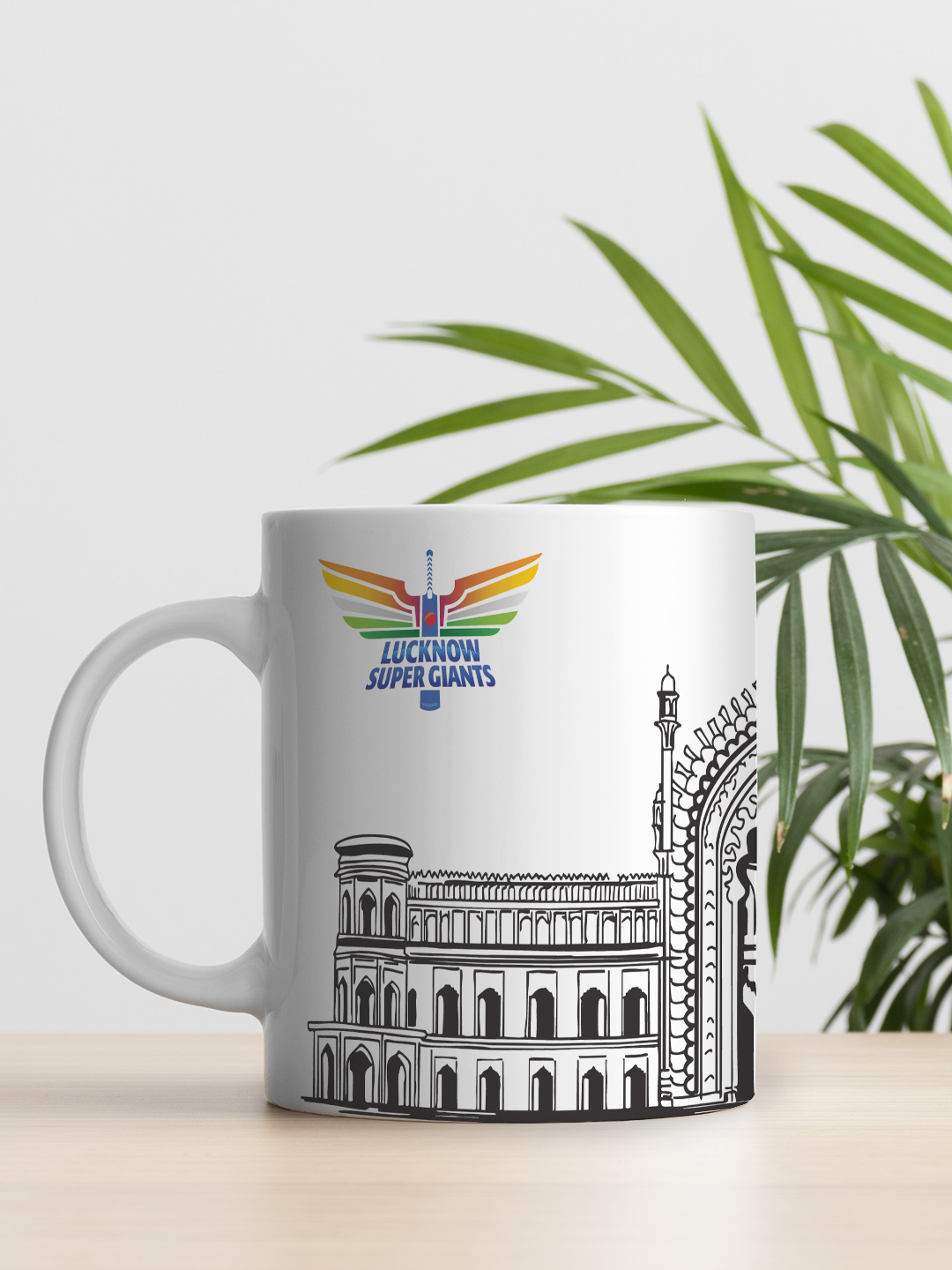 Lucknow Super Giants Ceramic Glossy Printed Mug, Microwave and Dishwasher Safe, Tea and Coffee Mug - 325 ml (White) - Pa (2)
