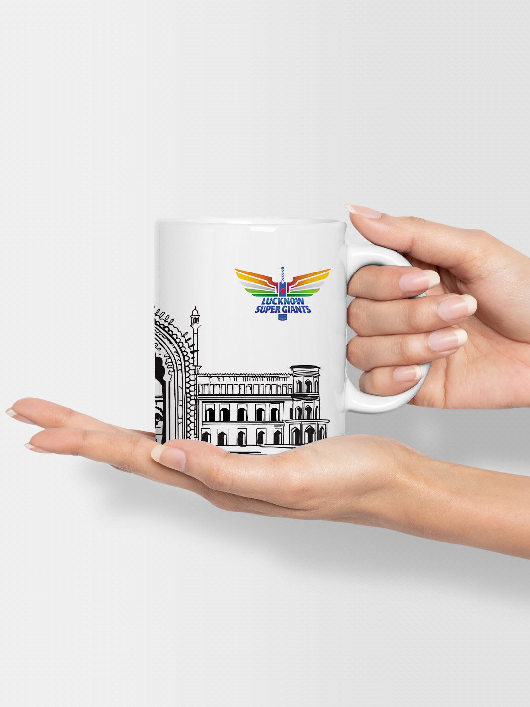 Lucknow Super Giants Ceramic Glossy Printed Mug, Microwave and Dishwasher Safe, Tea and Coffee Mug - 325 ml (White) - Pa (5)