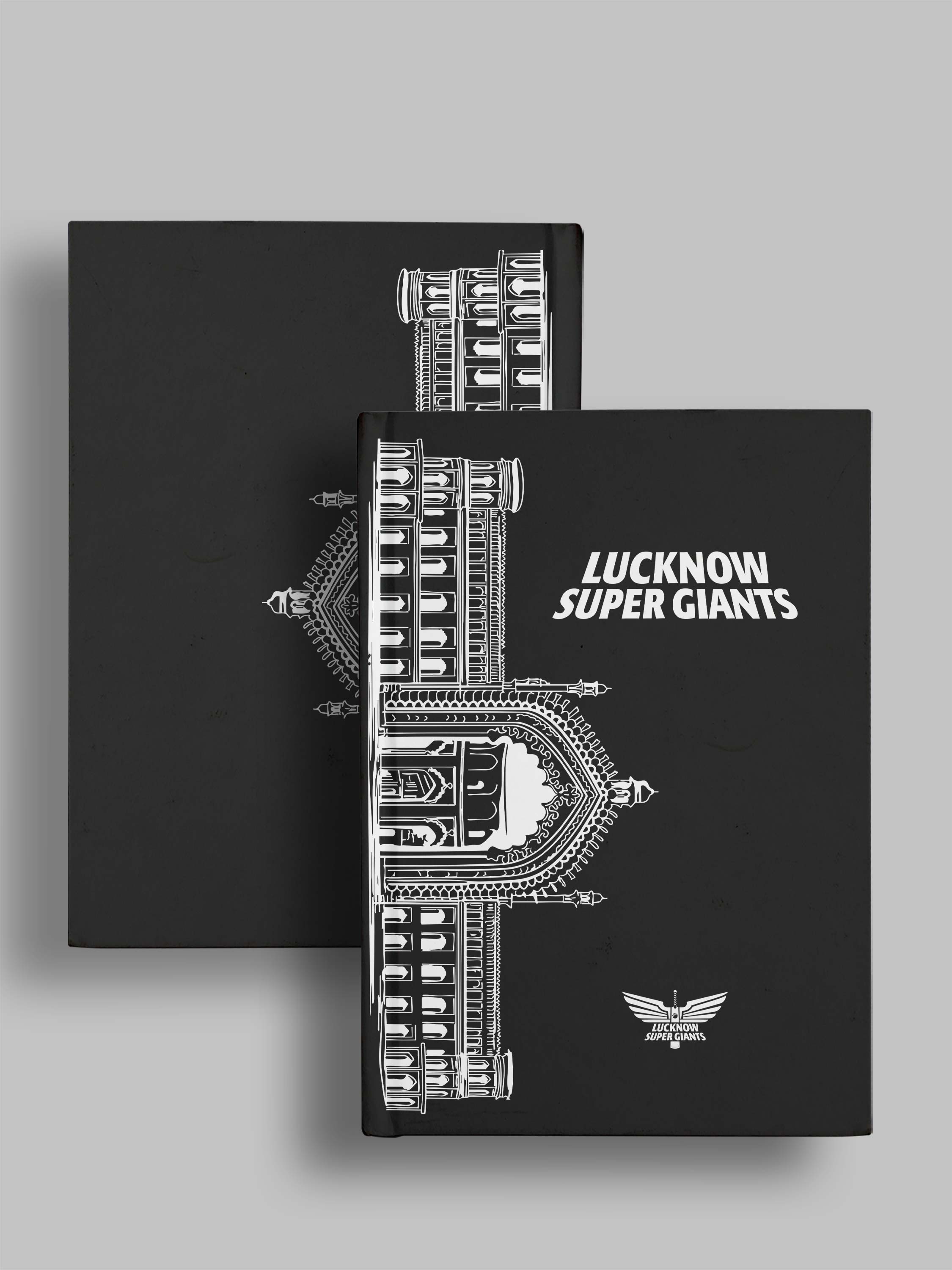 Lucknow Super Giants Hardbound Cover, A5 Ruled 100 Pages, Easy to Carry, Notebook for Home, Office, Travel Diary - Pack  (4)