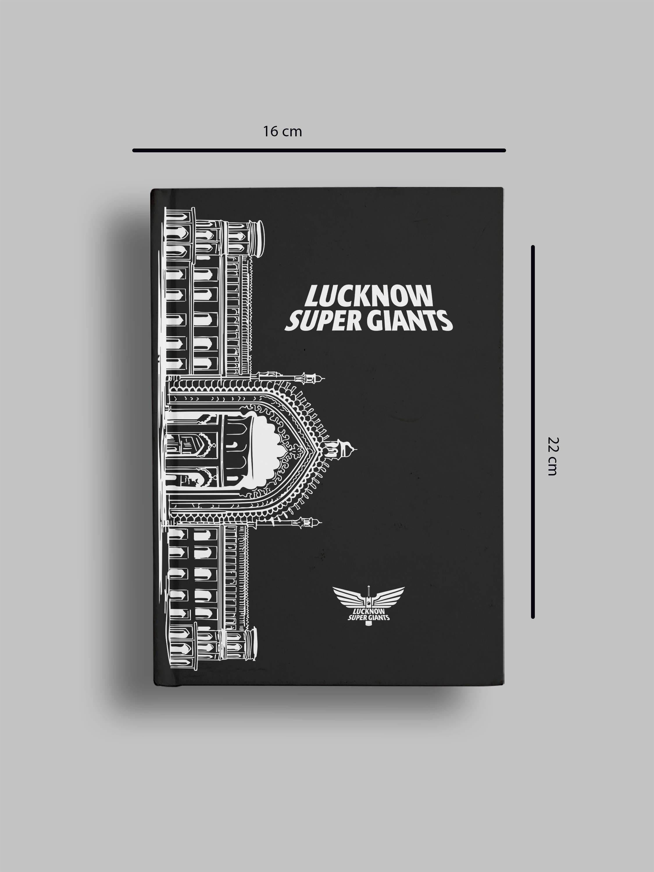 Lucknow Super Giants Hardbound Cover, A5 Ruled 100 Pages, Easy to Carry, Notebook for Home, Office, Travel Diary - Pack  (6)