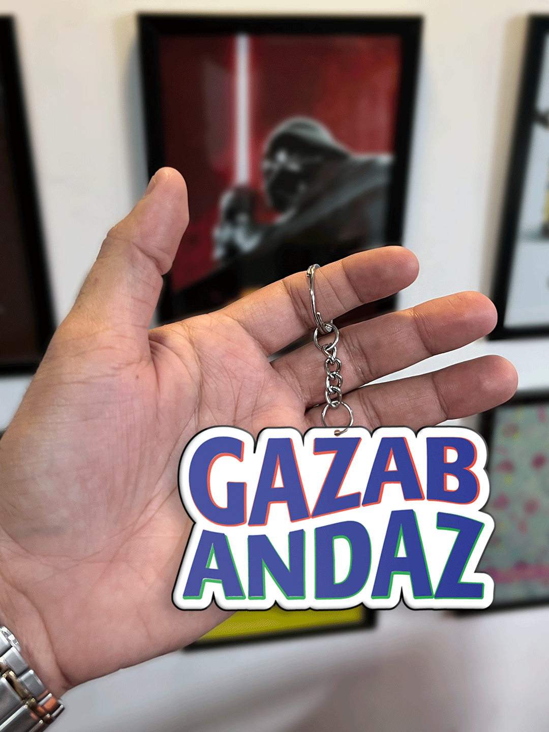 Lucknow Super Giants Lucknow Super Giants Gazab Andaz Metal Keychain - (Pack of 1) (5)