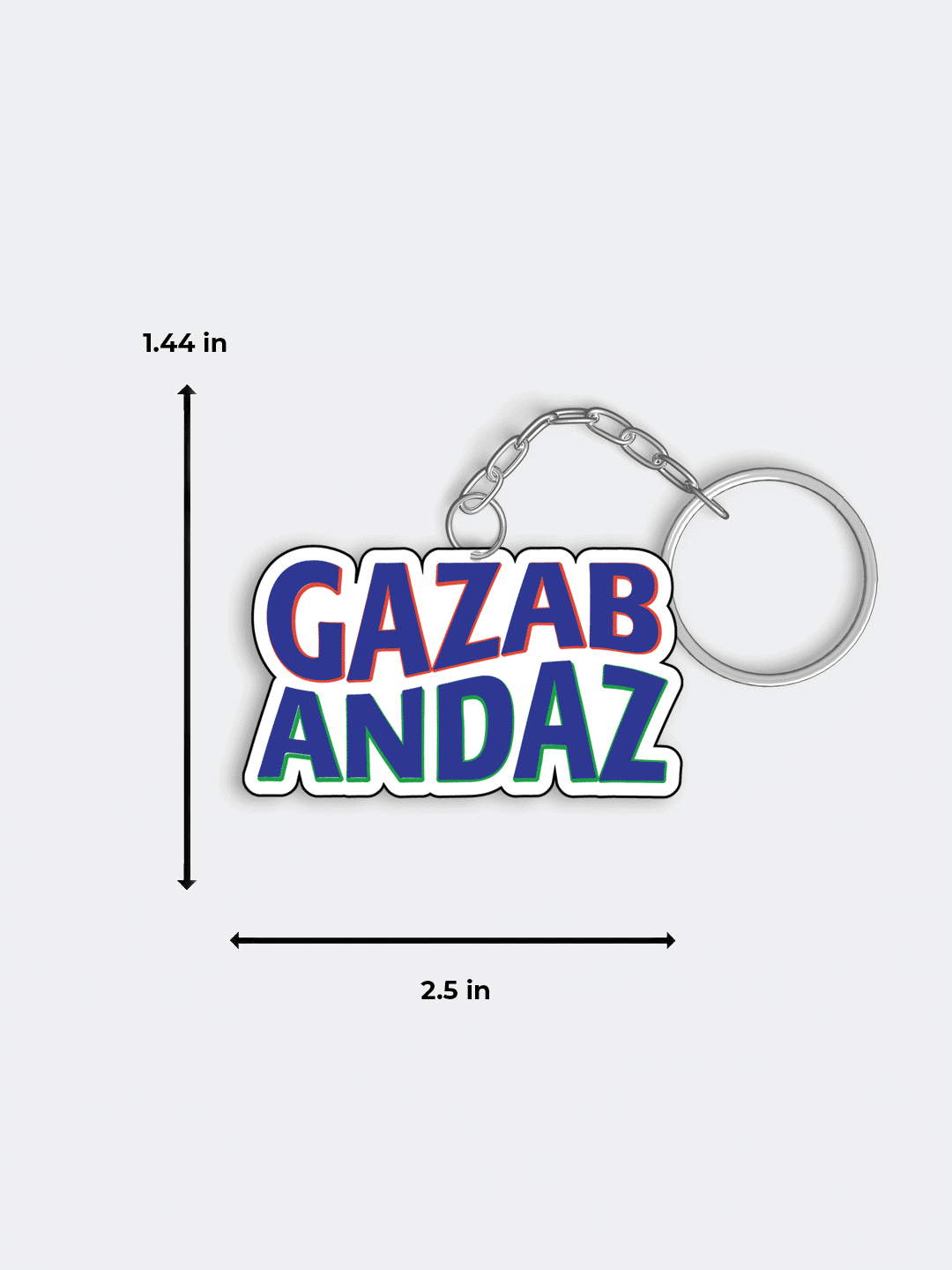 Lucknow Super Giants Lucknow Super Giants Gazab Andaz Metal Keychain - (Pack of 1) (6)